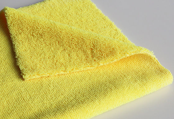500gsm Super Soft Absorbent Microfiber Wash Cloth Car Cleaning Long And Short Pile
