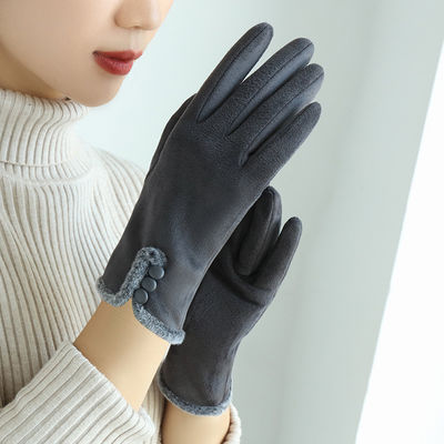Touch Screen Hand 22x16cm Winter Fleece Gloves Warm Wool