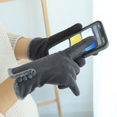 Touch Screen Hand 22x16cm Winter Fleece Gloves Warm Wool