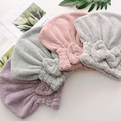 Anti Bacterial Bamboo Turban Hair Towel Soft 350gsm