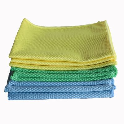 Blue Yellow Green Kitchen Microfibre Dish Cloths Towels custom Thickness