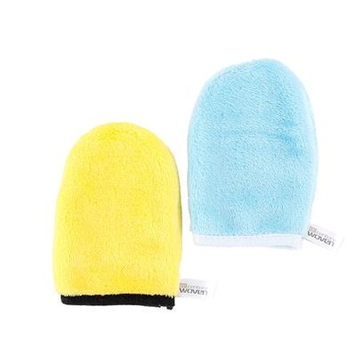 Hypoallergenic Reusable Makeup Remover Cloth Cleansing Gloves Custom Size