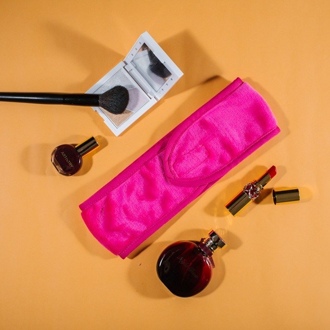 Coral Fleece Women Face Cleansing Headband Face Wash Head Wrap Pink