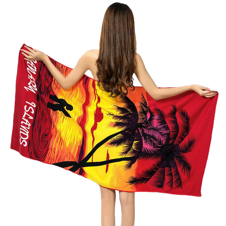 OEM Pool Lightweight Microfiber Beach Towel 70*140cm